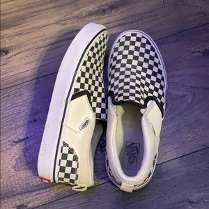 black and white checkered vans